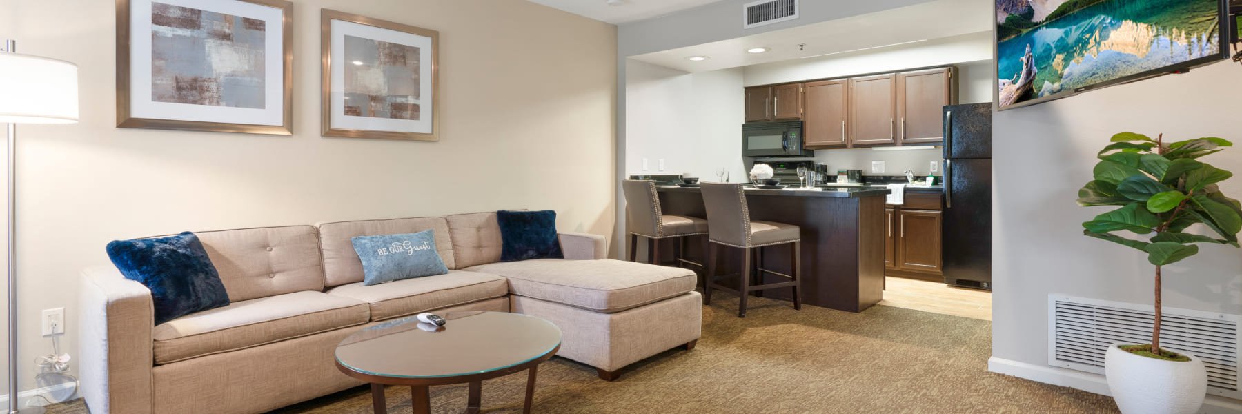 Accommodations at Chase Suite Hotel Brea Fullerton Brea, California 